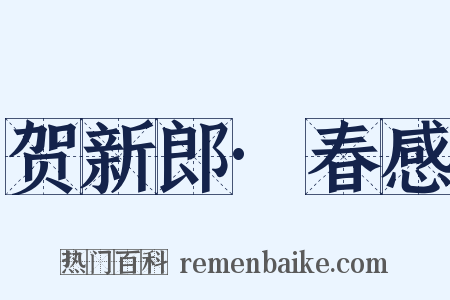 贺新郎·春感是什么意思的图片